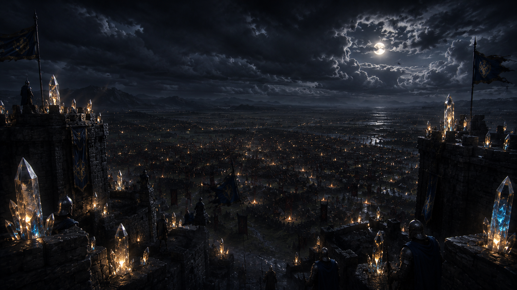 Les murailles dans la nuit